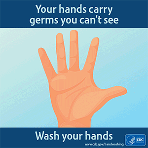 CDC hand washing Instructions