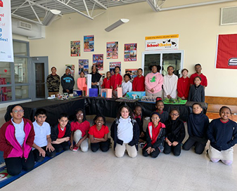 Group of students posing together